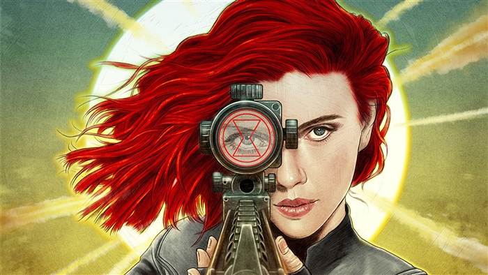 Black Widow from Marvel's Black Widow Movie Art 4K