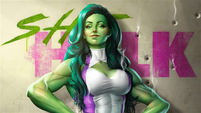 She-Hulk from Marvel Art 4K