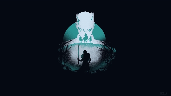 Night King and Jon Snow from Game of Thrones 4K