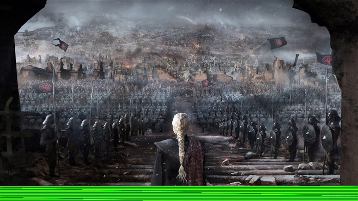 Daenerys Targaryen from Game of Thrones army