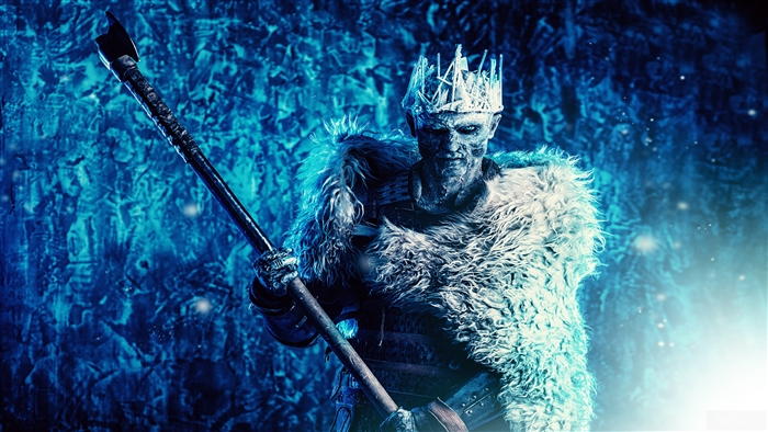 Night King with Crown and Axe 4K