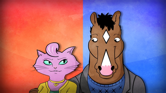 Bojack and Carolyn from Bojack Horseman 4K