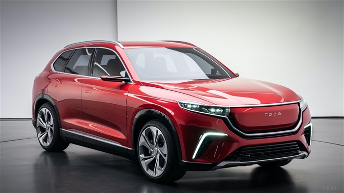 Red Togg Electric SUV 4x 400 Hp 4K