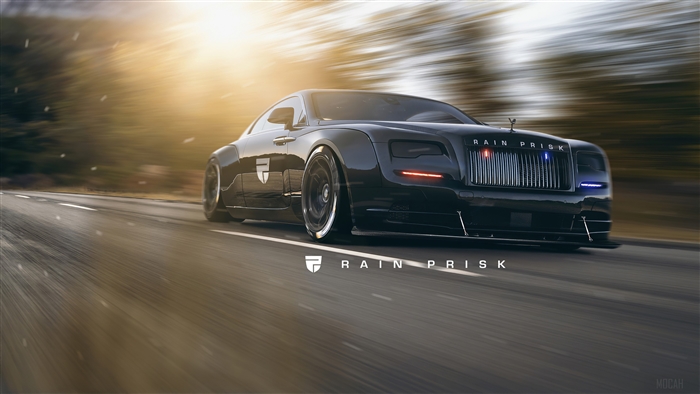 Police Rolls Royce Rain Prisk 4K