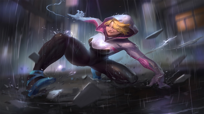 Gwen Stacy from Spider-Man Fan Art 4K