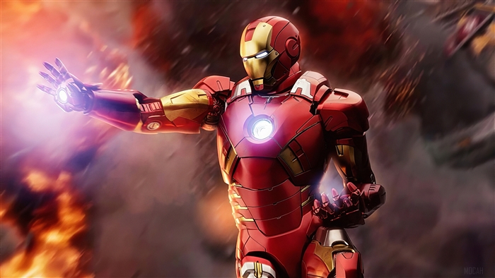 Iron Man in action