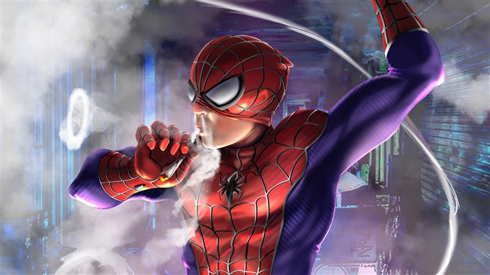 Spiderman smoking 4K