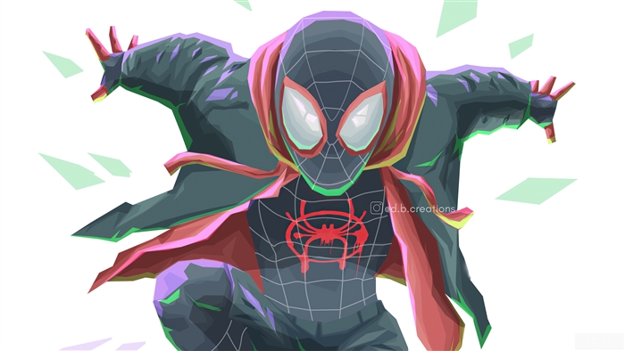 Miles Morales from Spider-Verse Art 4K