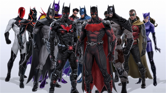 Batman and allies artwork 4K