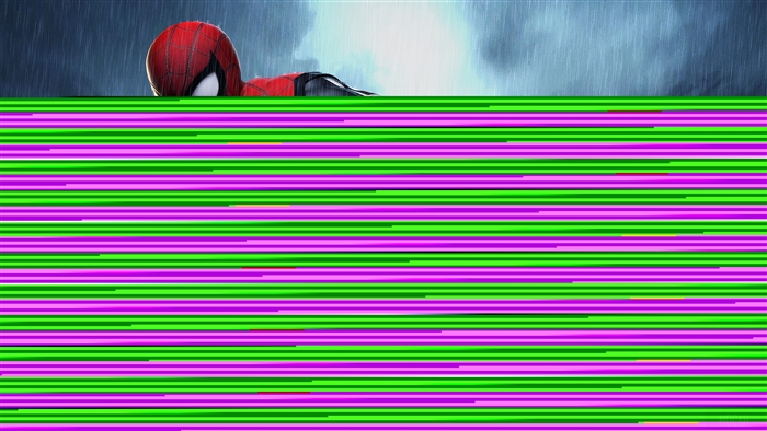 Spiderman in Rain Art