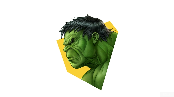 Hulk Minimalist Art 4K