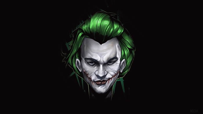 Joker minimalist face art