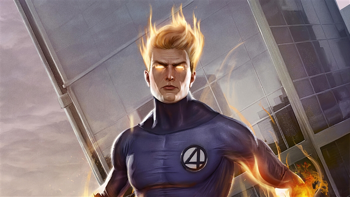 The Human Torch from Fantastic Four 4K