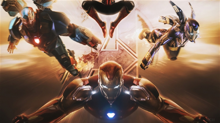 Iron Man and War Machine from Avengers 4K