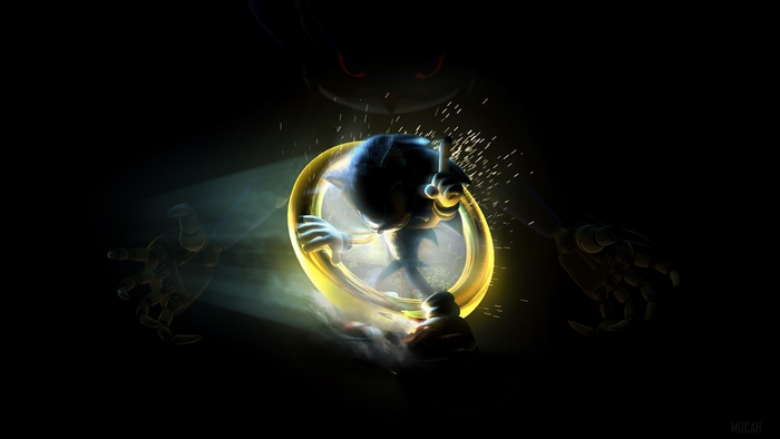 Sonic the Hedgehog in a golden ring