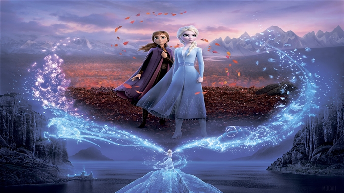 Anna and Elsa from Frozen 2 4K