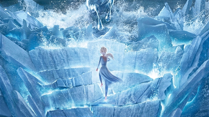 Elsa from Frozen 2 in Ice 4K