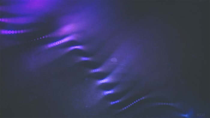 Purple abstract wavy lights 4K