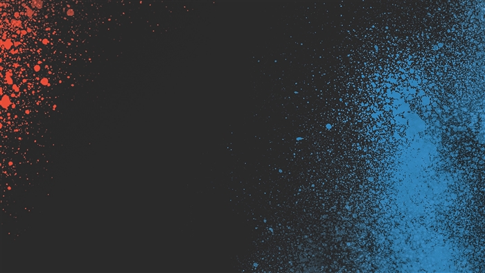 Abstract Red and Blue Splatter 4K