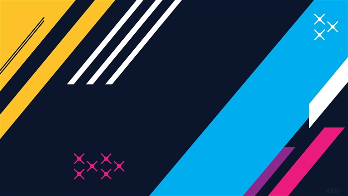 Colorful Geometric Stripes 4K