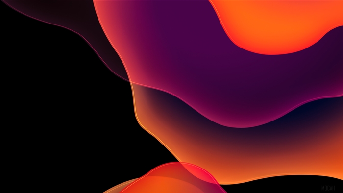 Abstract Dark Red Apple 4K
