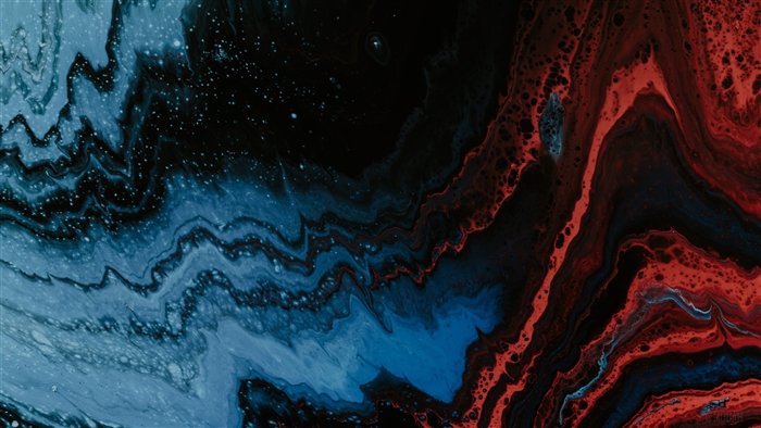 Abstract Lava Acrylic Wave 4K