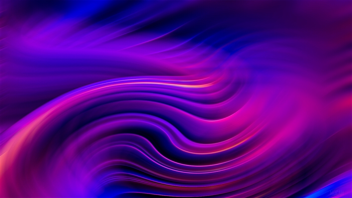 Abstract Purple Galaxy Waves 4K