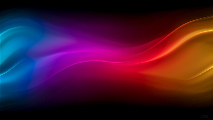 Blue Purple Red Yellow Waves