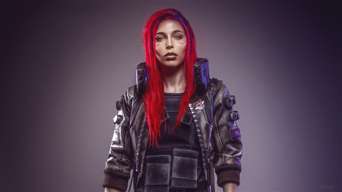 Girl from Cyberpunk 2077 4K