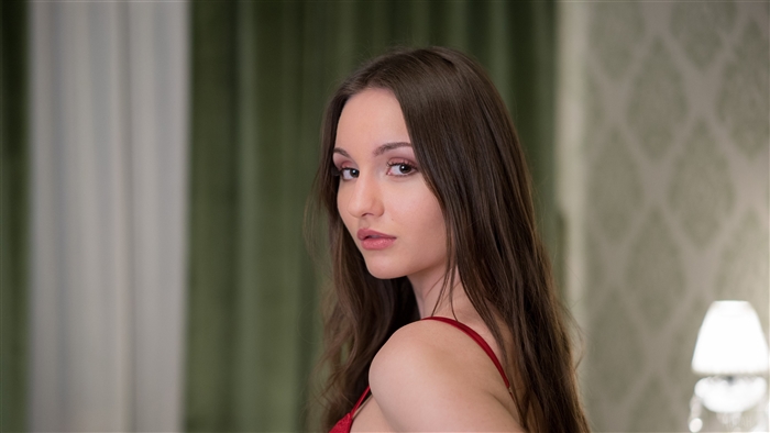 Beautiful Model Looking Back 4K