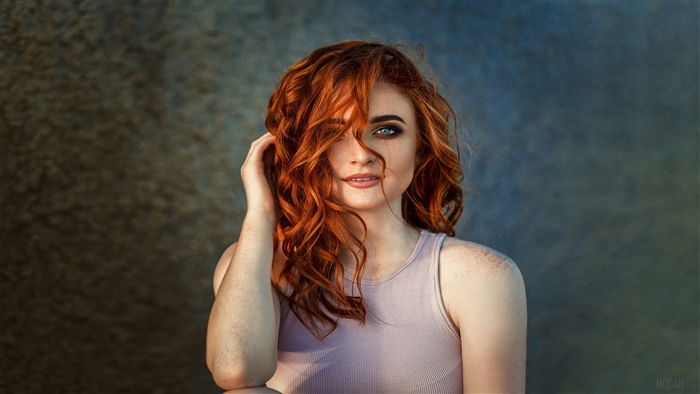 Beautiful Red Head Girl 4K