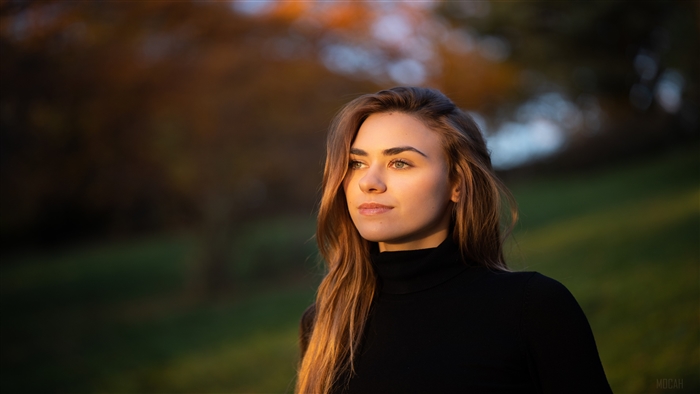 Blonde Girl in Autumn