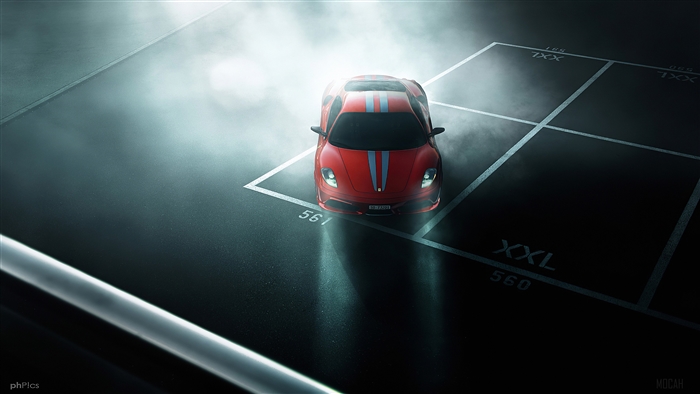 Red Ferrari 488 Pista 2019 4K