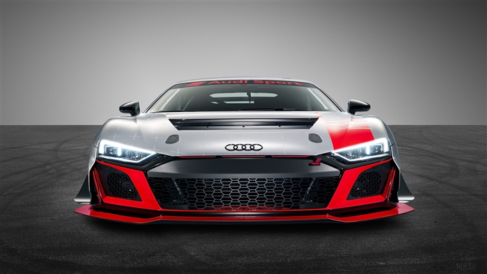 Audi R8 LMS GT4 2019 Race Car Front View 4K