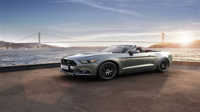 Ford Mustang Convertible by the Water