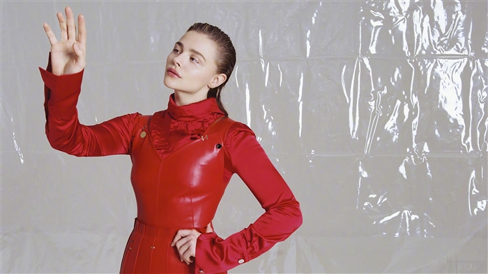 Chloe Grace Moretz in Red Outfit