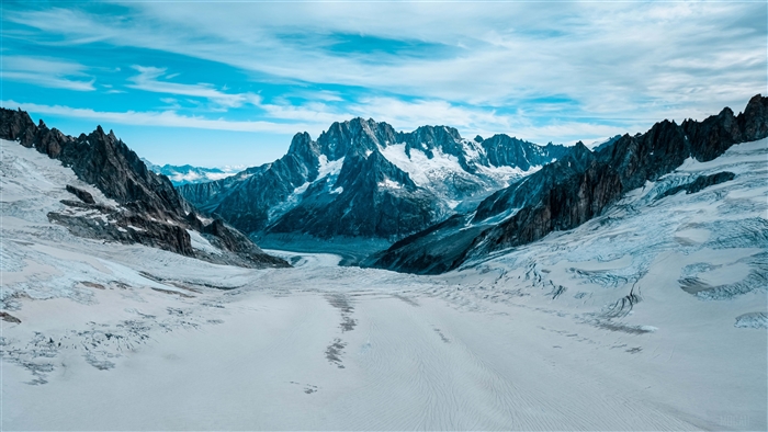 Winter Mountains Glacier 4K
