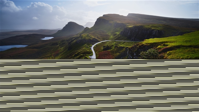 Aerial photography of a road over mountains