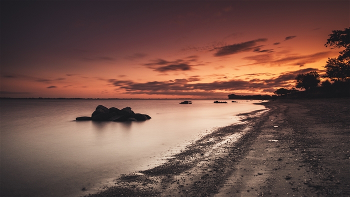 Sea Shore During Golden Hour