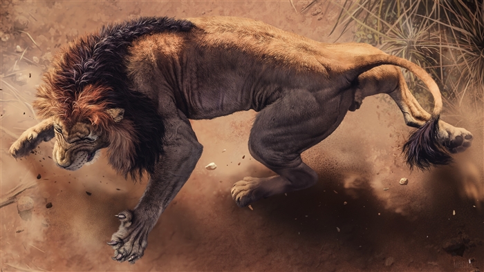 Angry Lion