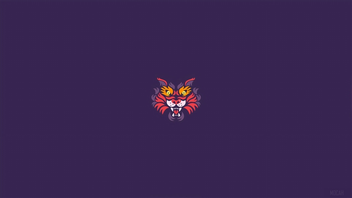 Minimalist Tiger Head 4K