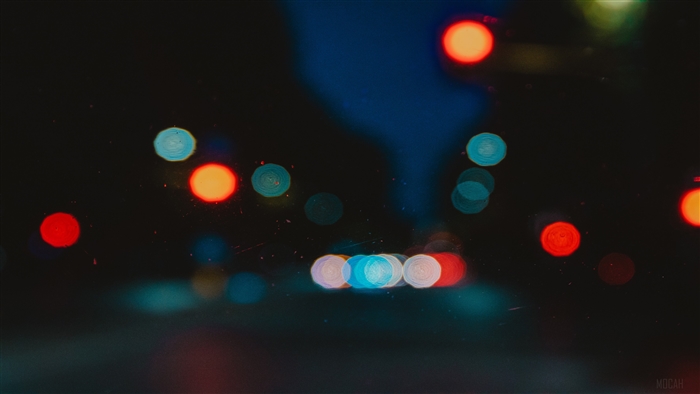Bokeh Lights at Night