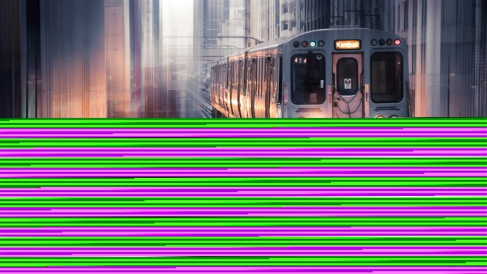 Train at Kimball Station 4K