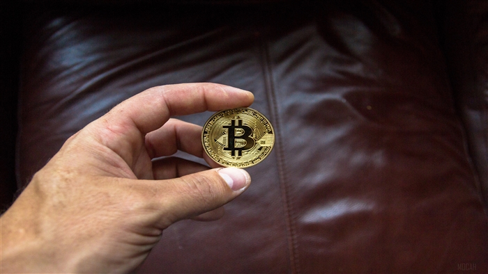 Bitcoin Coin Held in Hand 4K