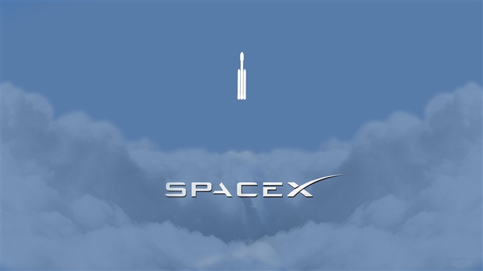 SpaceX Logo and Rocket Icon