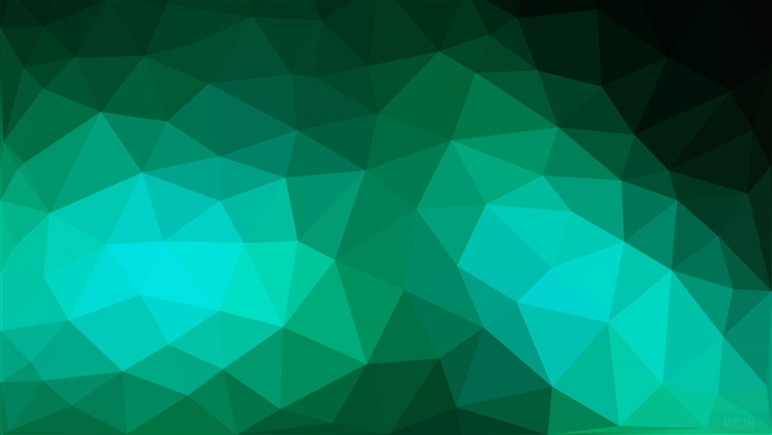 Green and Teal Polygon Texture 4K