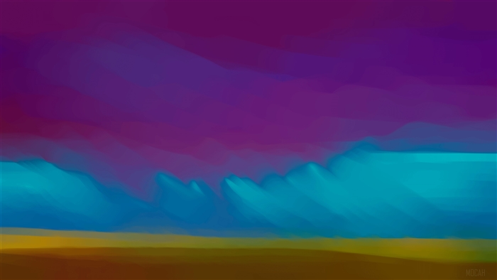 Abstract digital art with purple and blue hues