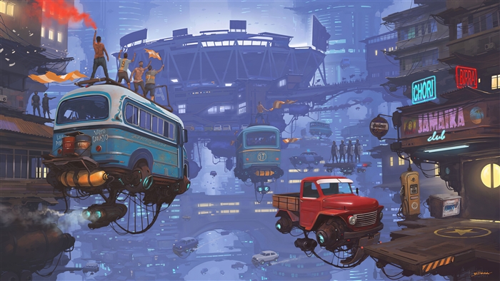 Football Night In Floating City