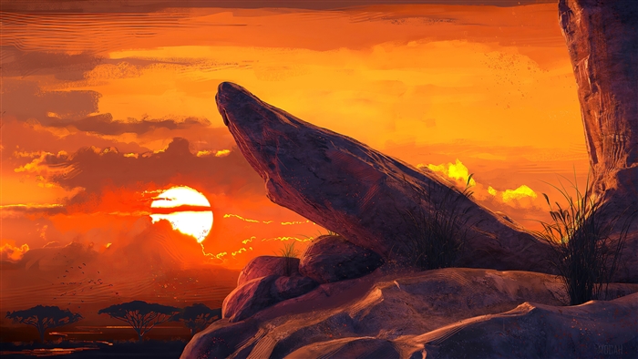 Pride Rock from The Lion King 4K