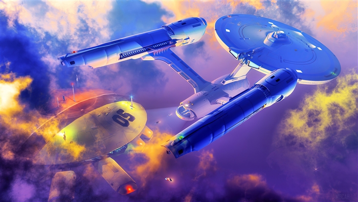 USS Enterprise from Star Trek 4K